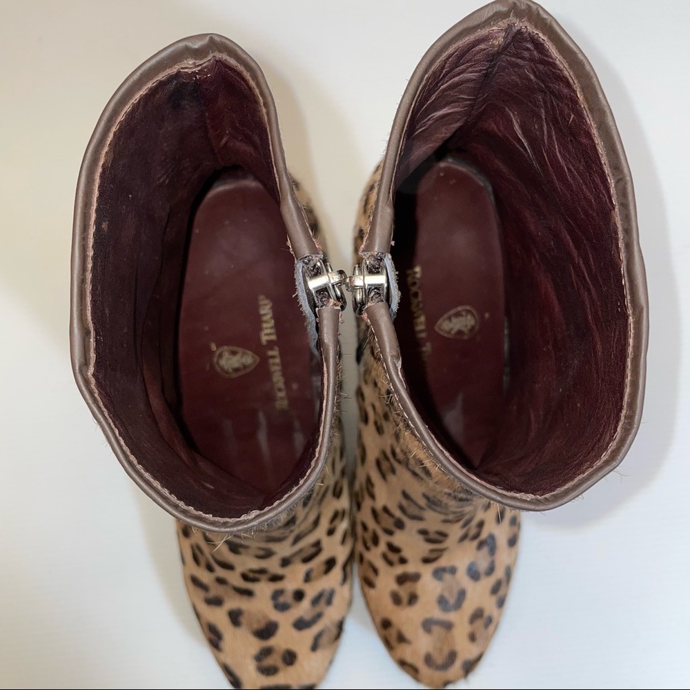 Rockwell Tharp Leopard 🐆 Calf hair Bootie - Picture 9 of 13